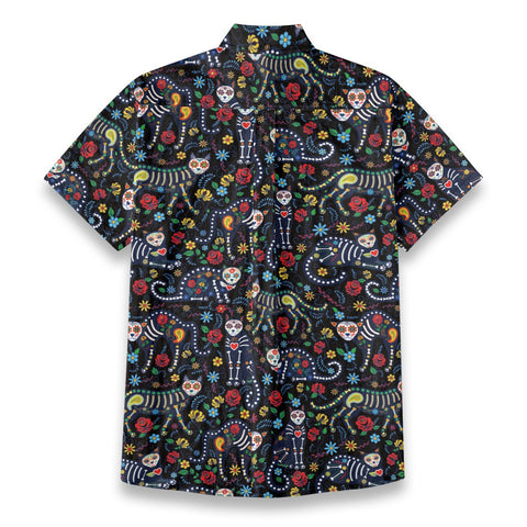 Halloween Story Will Brightly Mexican Skeleton Print Shirt