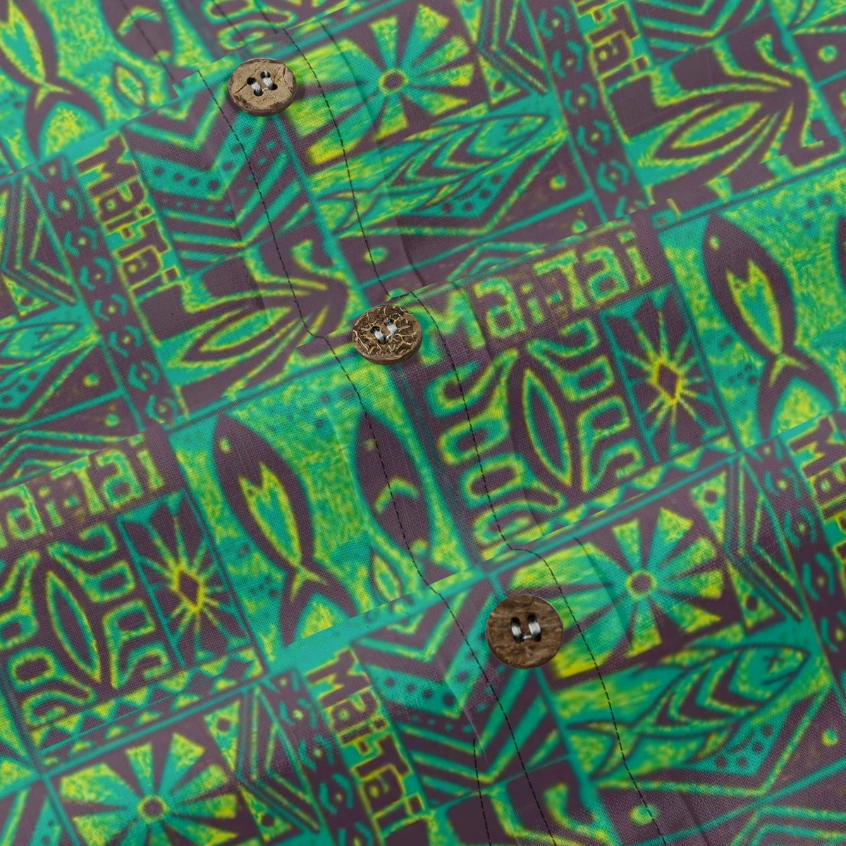 Tiki Fish print Cotton Hawaii Shirt