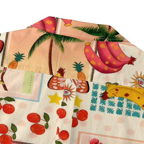 Tropical Fruit & Toucan Hawaiian Shirt
