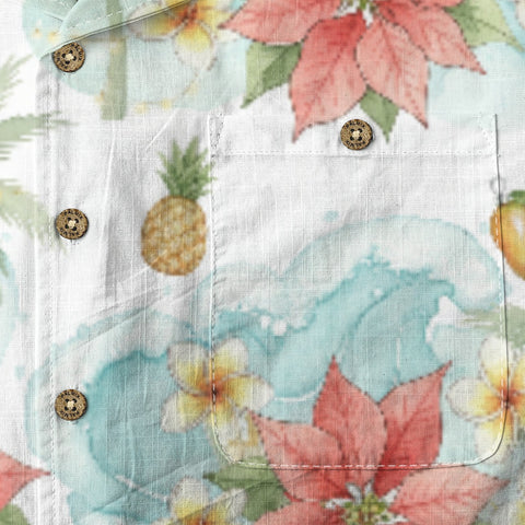 Poinsettia Paradise Hawaiian Shirt