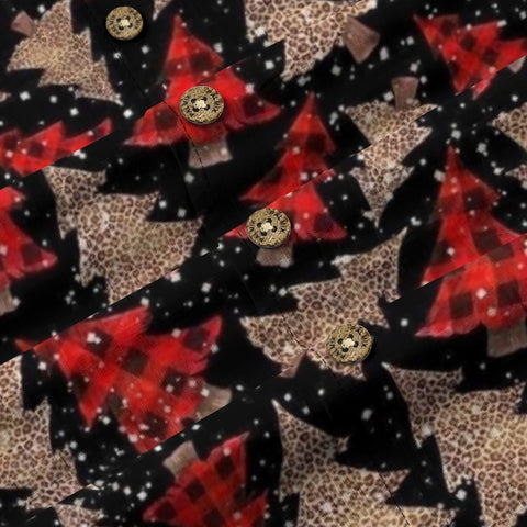 Vintage Plaid & Leopard Christmas Tree