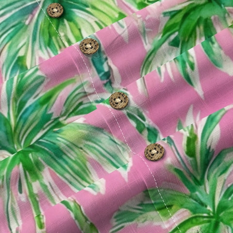 Pink Palm Tree Hawaiian Shirt