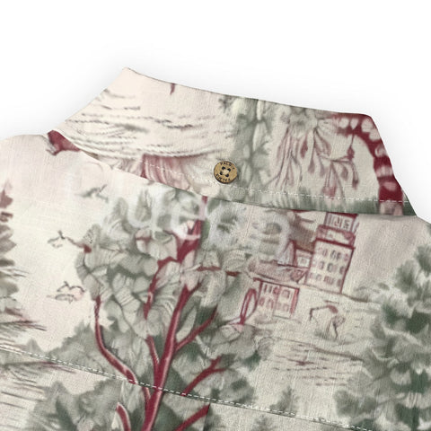 Vintage Christmas Pine Forest Toile