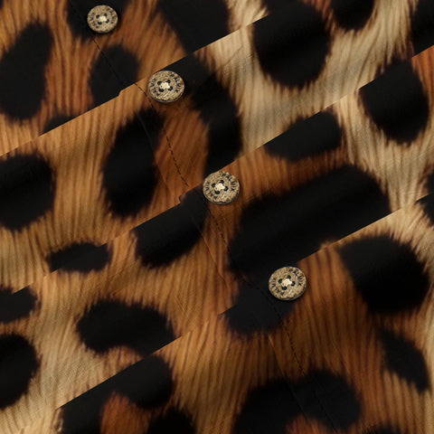 Leopard Print Hawaiian Shirt