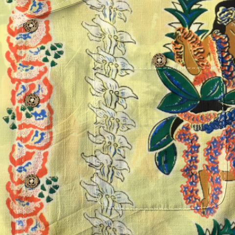 Vintage Hawaiian Human Painting Art