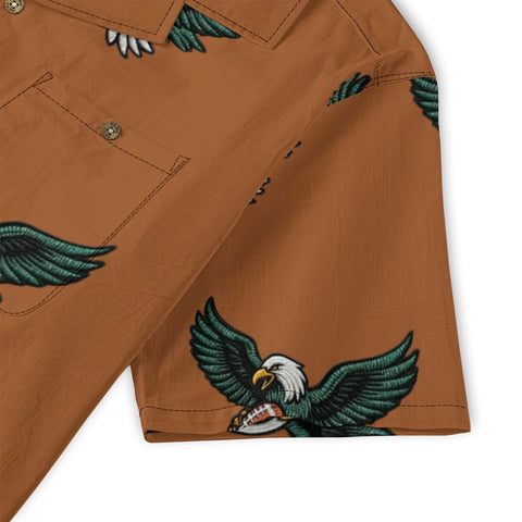 Brown Eagle Football Hawaiian Shirt