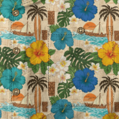 Tropical Floral Hawaiian Shirt