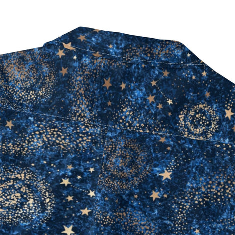 Vintage Navy Blue Starry Sky