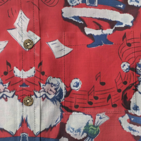 Colorful dancing Santa Claus