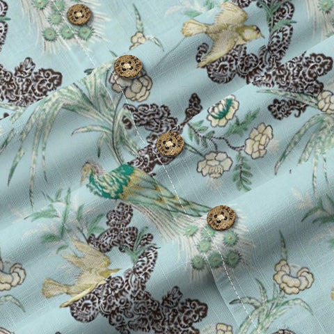 Vintage Peacock & Floral