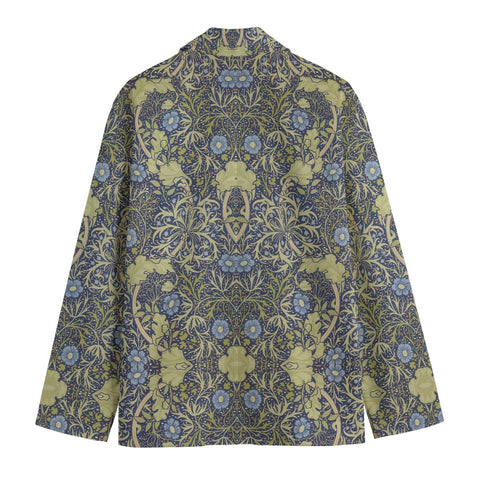 William Morris Blue-Green Botanical Blazer