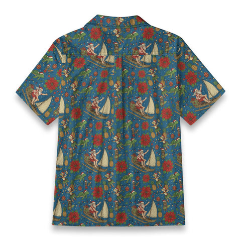 Santa’s Tropical Sail Hawaiian Shirt