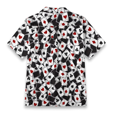 Poker Card Collage Hawaiian Shirt
