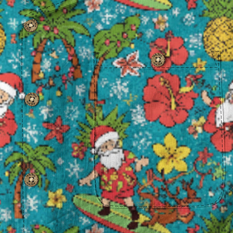 Santa’s Surf & Sun Hawaiian Shirt