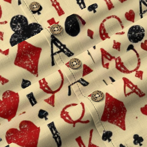 Poker Print Hawaiian Shirt