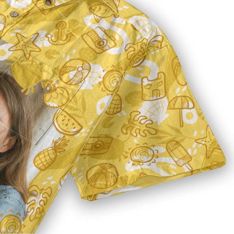 Personalized Photo Beach Hawaiian Shirt Custom Photo For Funny Vacation Trip Holiday Shirt - The Palmix