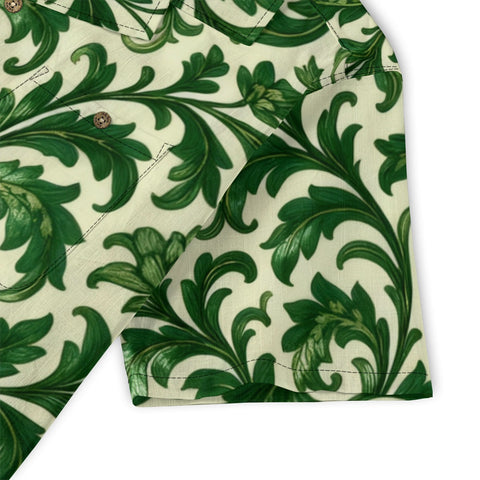 Vintage Floral Leaf Hawaiian Shirt
