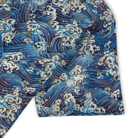 Vintage Blue Wave Ukiyo-e