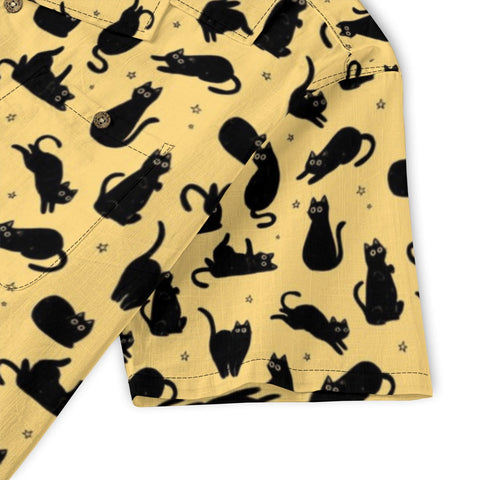 Black Cat Hawaiian Shirt