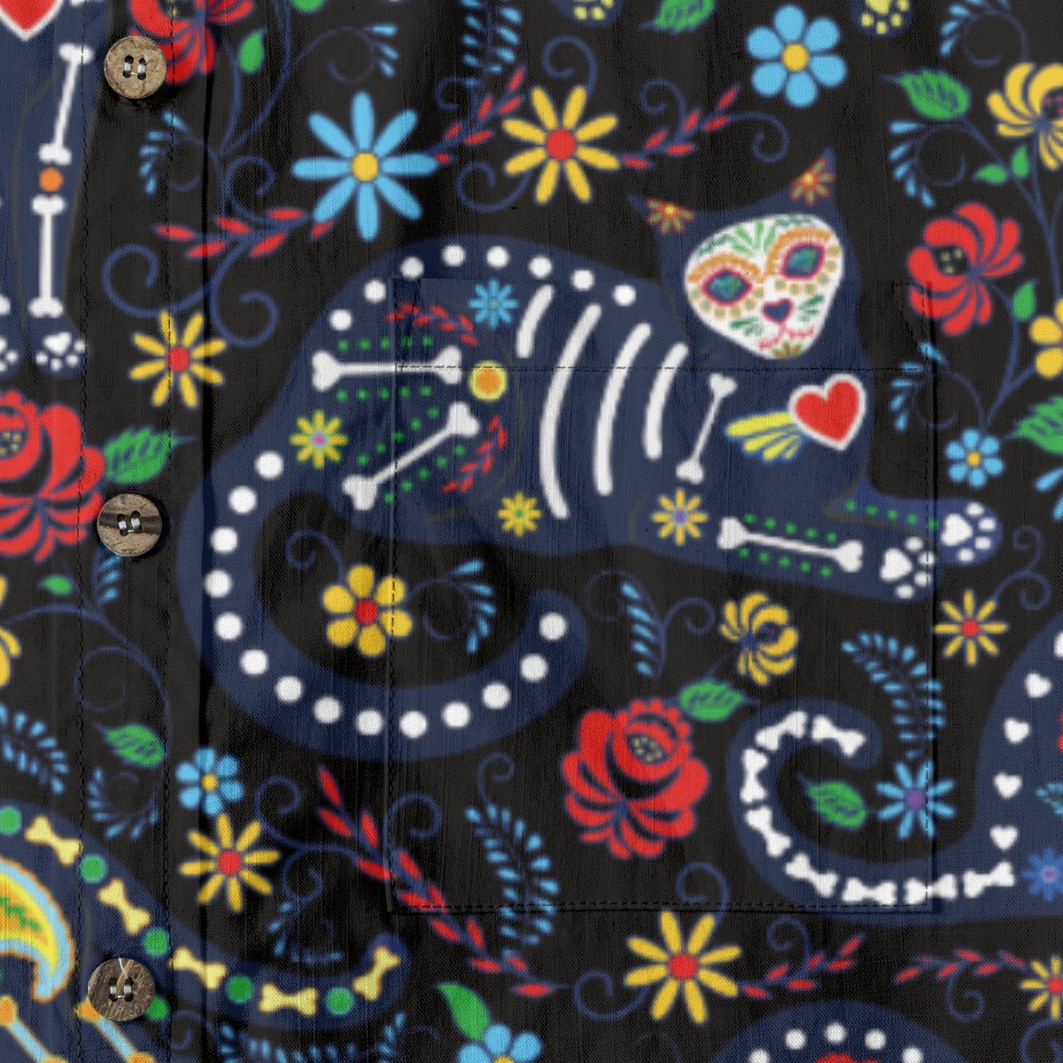 Halloween Story Will Brightly Mexican Skeleton Print Shirt