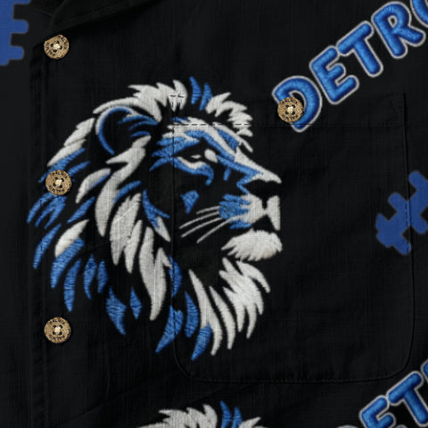 Detroit Lions Football Hawaiian Shirt