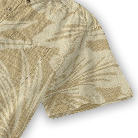 Desert Bloom – Textured Hibiscus Aloha Shirt