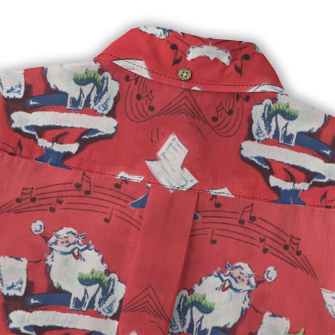 Colorful dancing Santa Claus