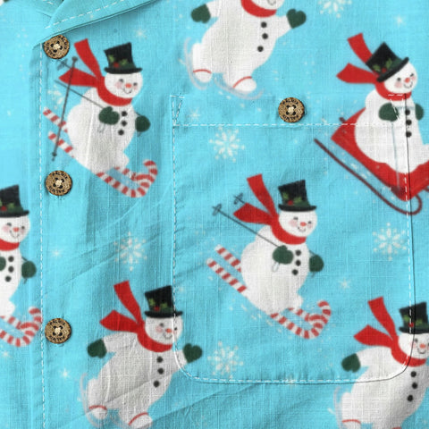 Festive Snowman Hawaiian Shirt