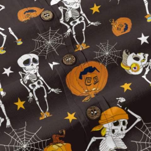 Halloween party hand drawn printed shirt