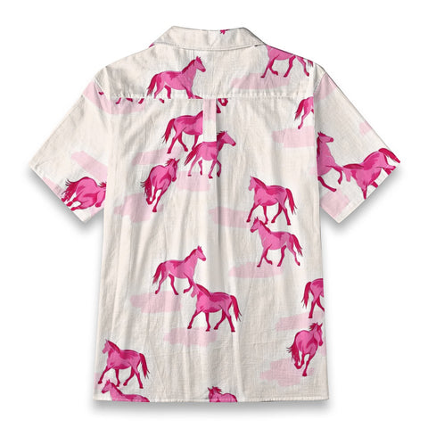 Pink Horse Hawaiian Shirt