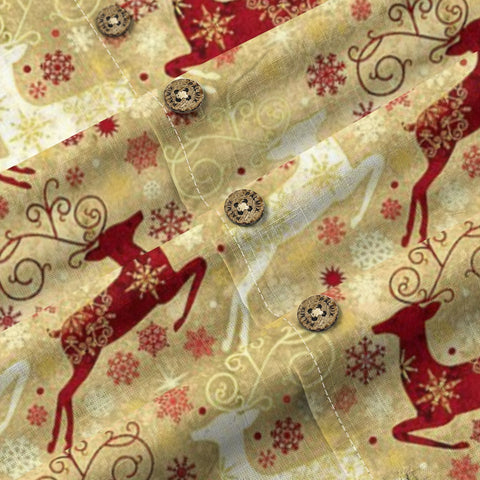 Retro Artistic Christmas Reindeer