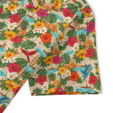 Tropical Birds & Blooms Hawaiian Shirt