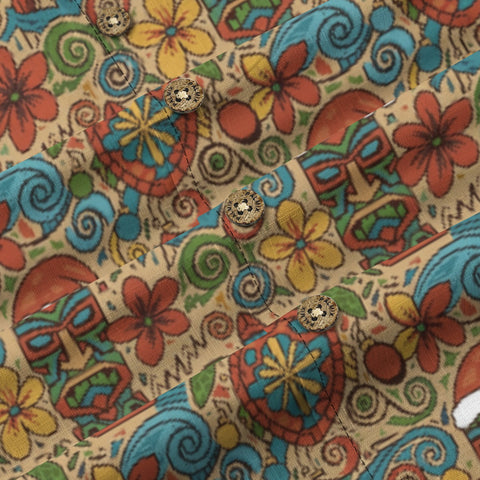 Tiki Santa Hawaiian Shirt