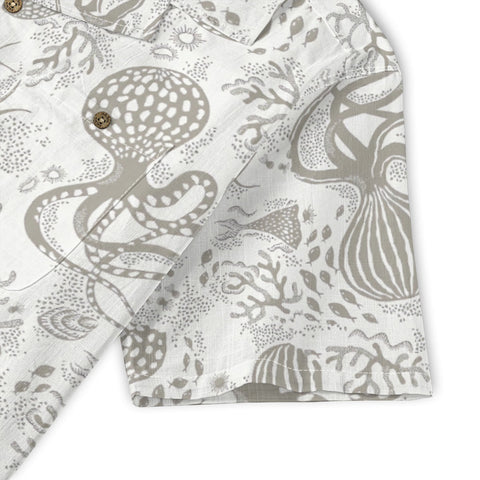 Gray tone octopus painting