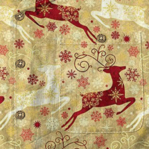 Retro Artistic Christmas Reindeer