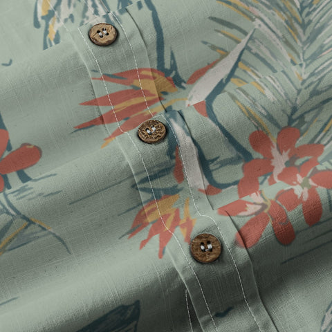 Tropical Mint Paradise – Vintage Hawaiian Elegance