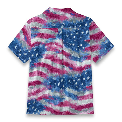 American Flag Hawaiian Shirt