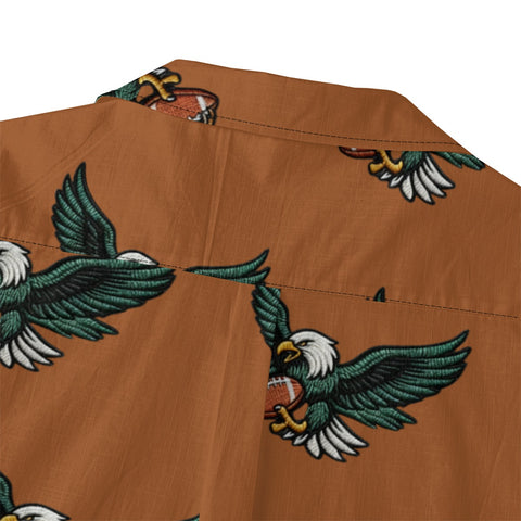 Brown Eagle Football Hawaiian Shirt