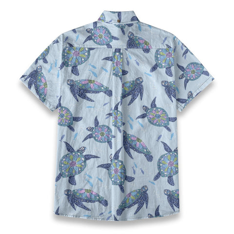 Honu Kaleidoscope – Artisan Hawaiian Shirt