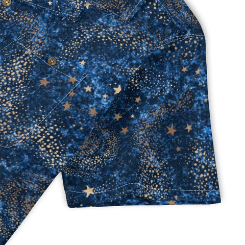 Vintage Navy Blue Starry Sky