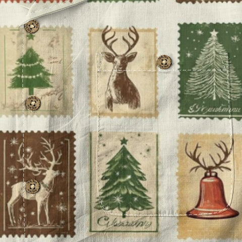 Vintage stamp commemorative print