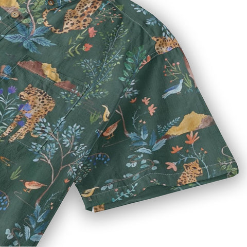 Jungle Secret Language, – Wild Hunting Hawaiian Print Shirt
