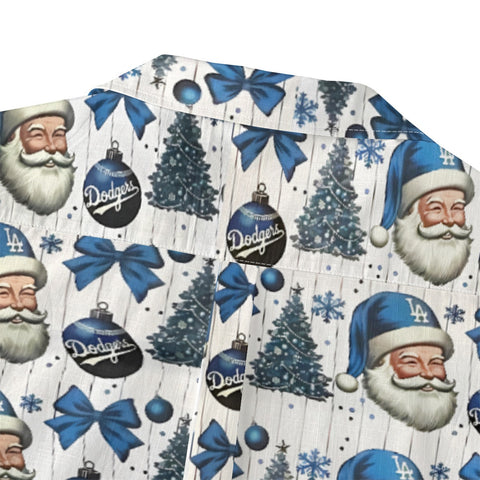 Blue Santa Claus with wind chimes