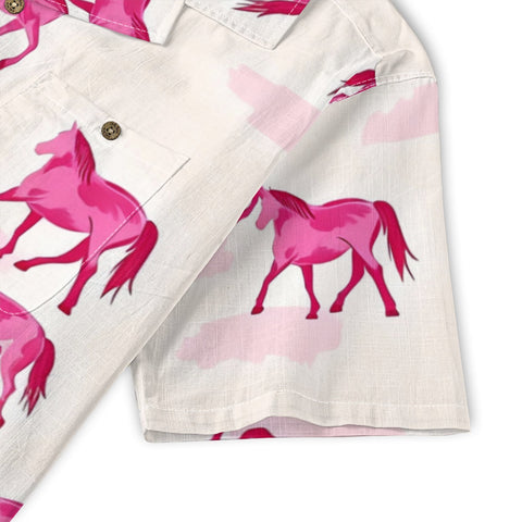 Pink Horse Hawaiian Shirt