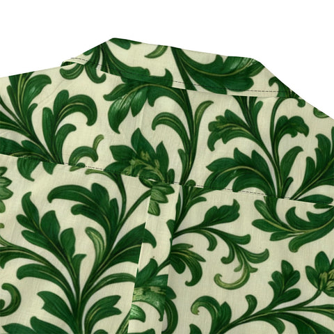 Vintage Floral Leaf Hawaiian Shirt