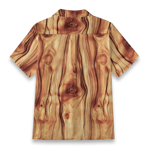 Wood Grain Hawaiian Shirt