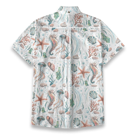 Personalized Hawaiian Shirt with Photo, Ocean Animals Hawaiian Shirt - The Palmix