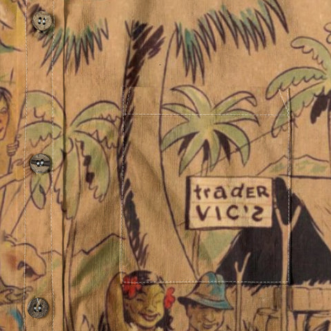 Tiki Tribune – Vintage Newspaper Print Hawaiian Shirt