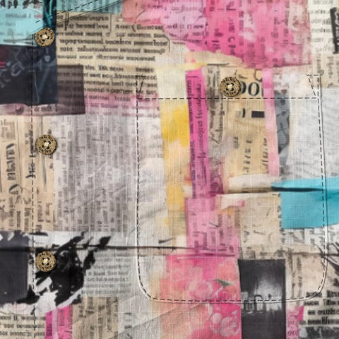 Vintage poster collage art