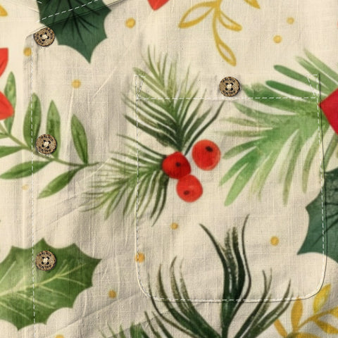 Poinsettia Christmas Hawaiian Shirt